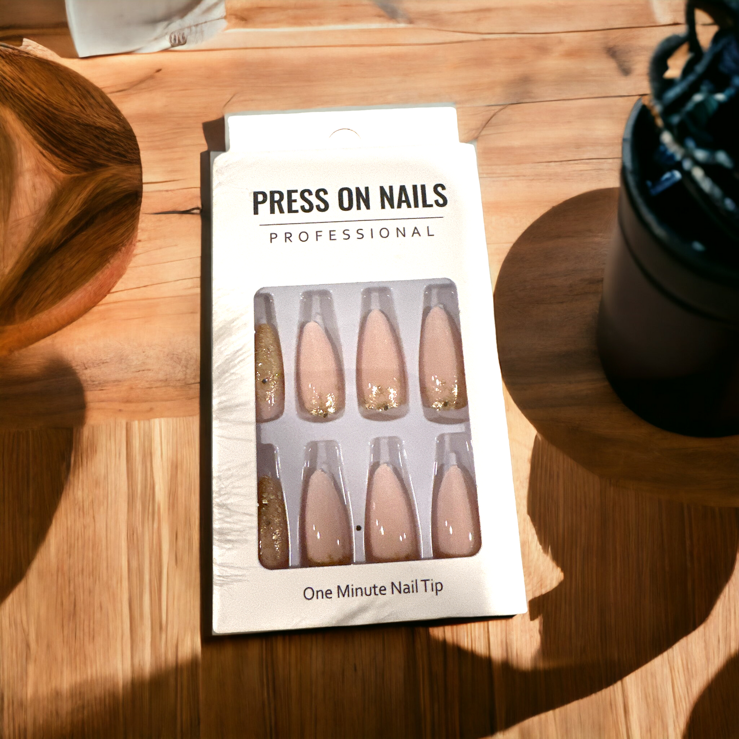 Gold Dust Nude Press-On Nail Set